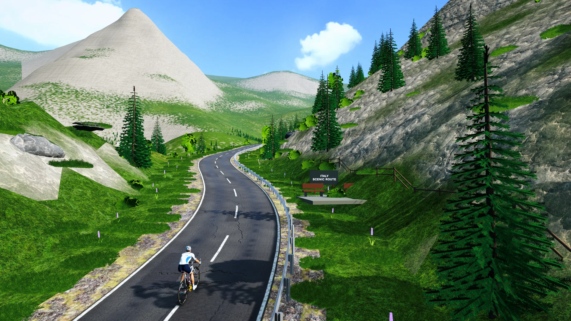 Les lacets du Passo dello Stelvio dans FORGE Ride