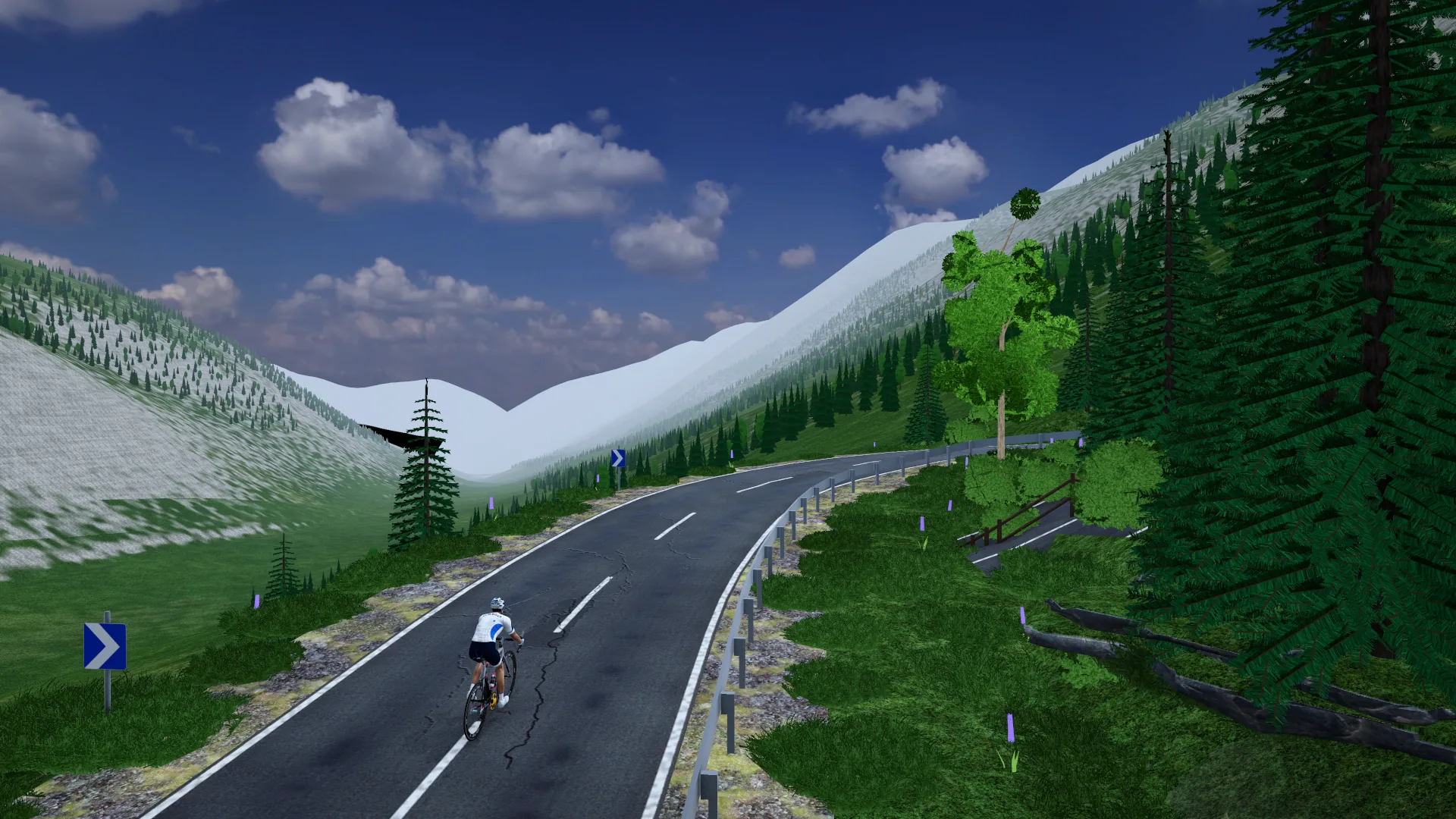 Le col du Tourmalet dans FORGE Ride
