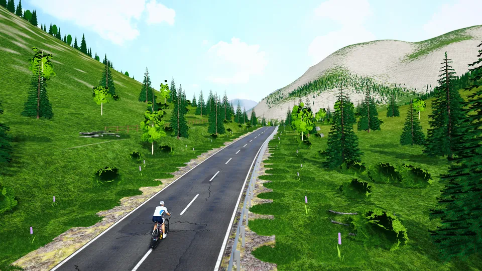 Col du Galibier dans FORGE Ride