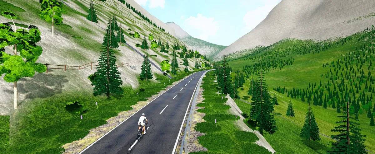 La route en lacets de Trollstigen au-dessus du fjord, dans FORGE Ride